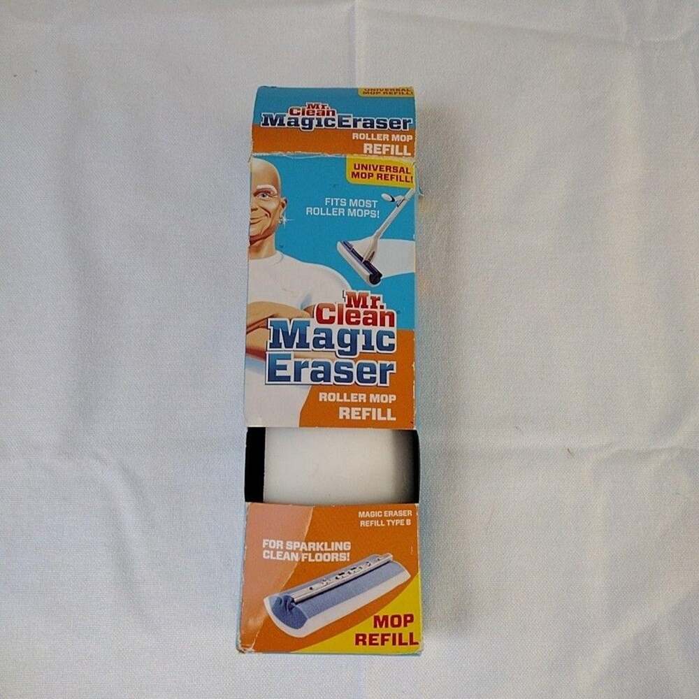 Mr. Clean Magic Eraser Roller Mop Refill Type B Universal White Floor Melamine